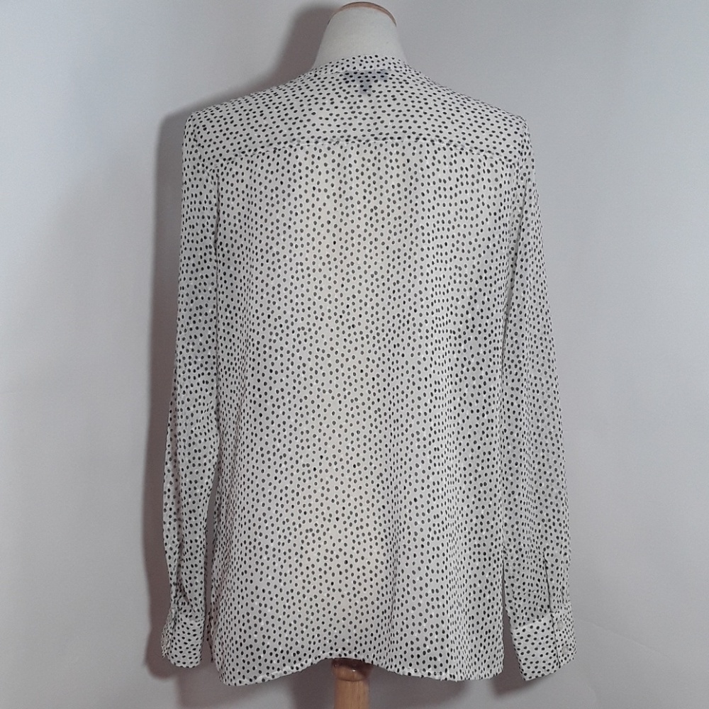 The Limited white blouse with black polka dots - Picture 4 of 5